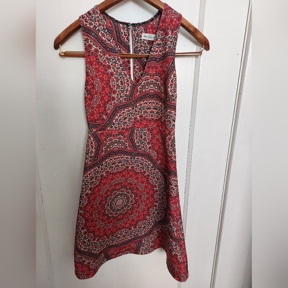 Abercrombie & Fitch xs mini scuba skater dress Boho Chic sleeveless